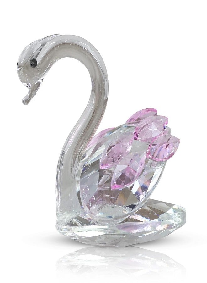 Crystu Feng Shui Glass Duck Vastu Items for Home for Money, Glass Swan/Duck Showpiece, Duck for Good Luck and Prosperity - Image 1